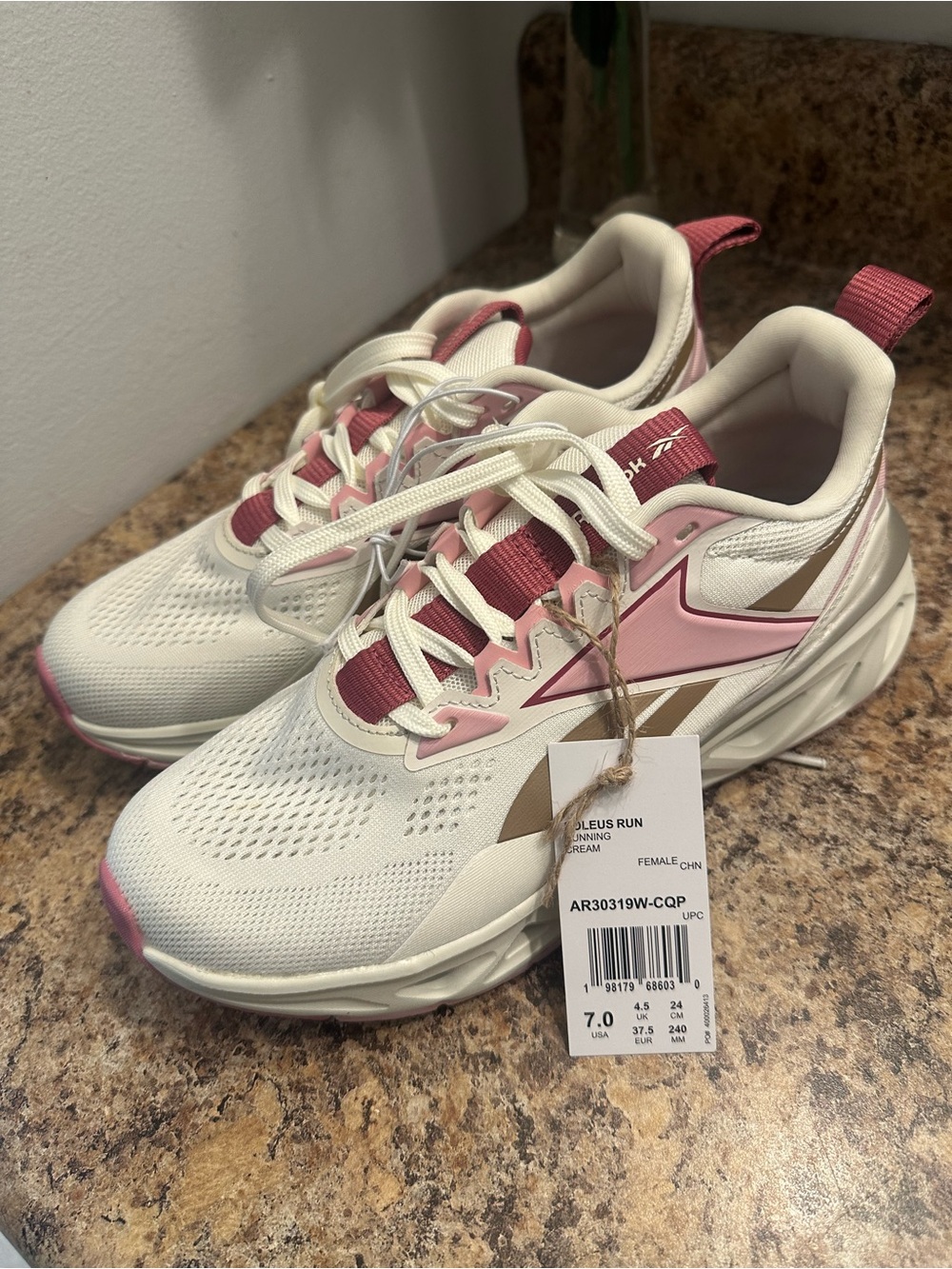 Reebok Women's Athletic Shoes - Pink & Cream